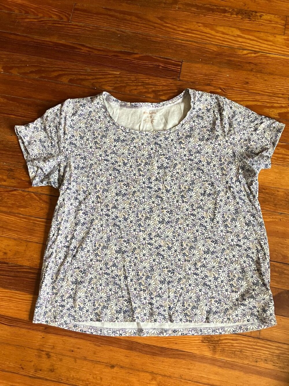 White Stag Floral Cotton Short Sleeve Tee XL 16-18